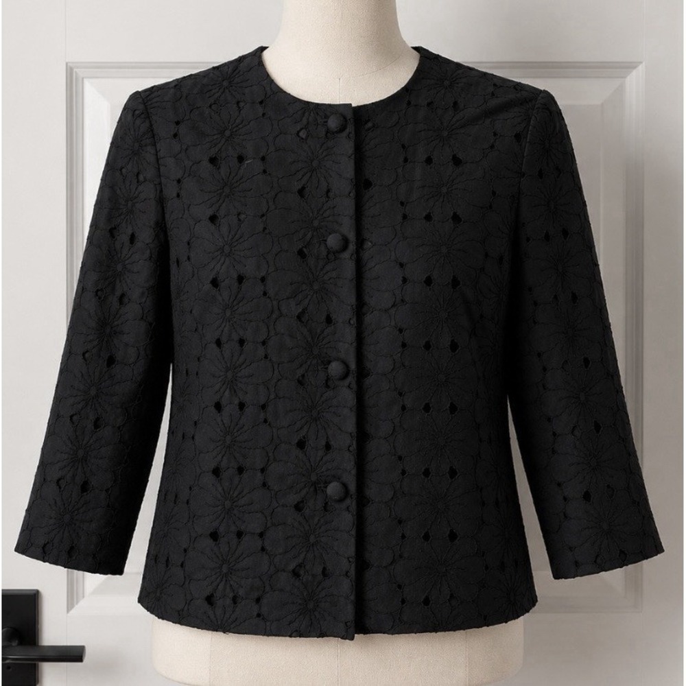 PURITAN FOREVER YOUNG Women's Top Jacket VINTAGE Black Size Small S BEAUTIFUL